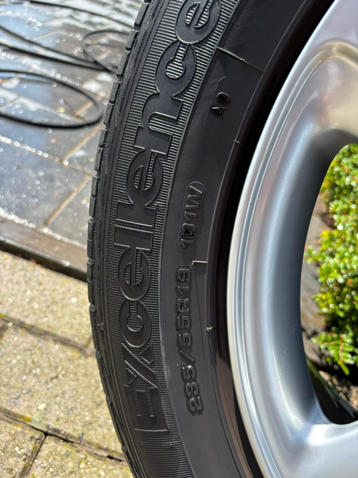 19 inch velgen met goodyear banden, Gebruikt, Banden en Velgen, Zomerbanden, Ophalen