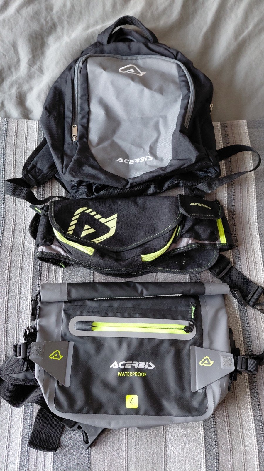 Acerbis lot de 3 sacs trails enduro, Motos, Enlèvement