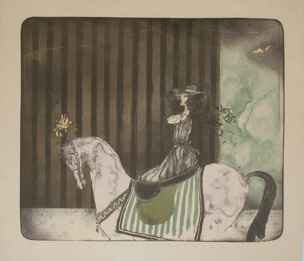 Vlad  Suchanek (1933-2021): Mooie amazone 8/30 (58x46cm), Genummerd, Ophalen of Verzenden