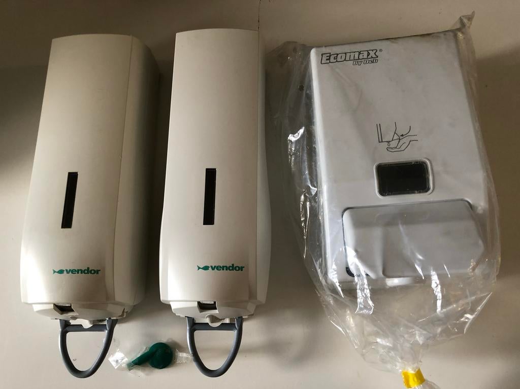 Zeepdispenser VENDOR / ECOMAX: 10€/stuk of 25 euro voor de 3, Ophalen of Verzenden