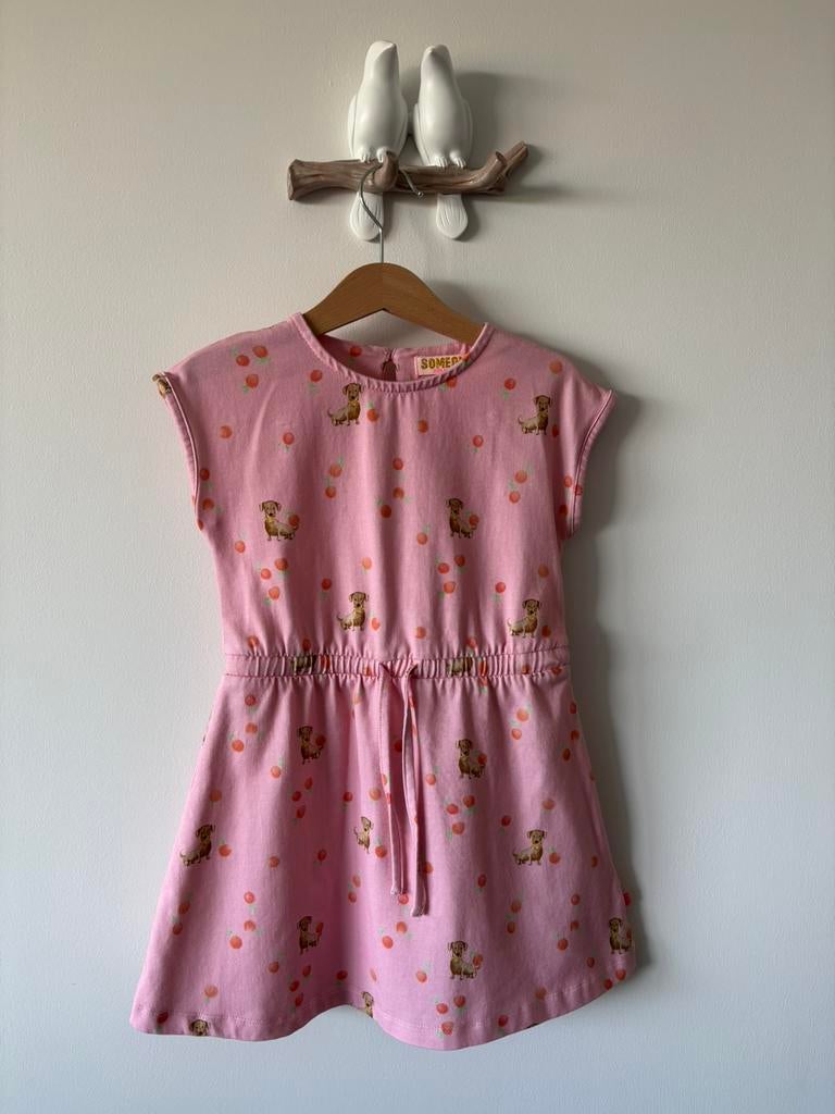 Someone jurk met hondjes maat 110, Kinderen en Baby's, Kinderkleding | Maat 110, Verzenden, Zo goed als nieuw, Meisje, Jurk of Rok