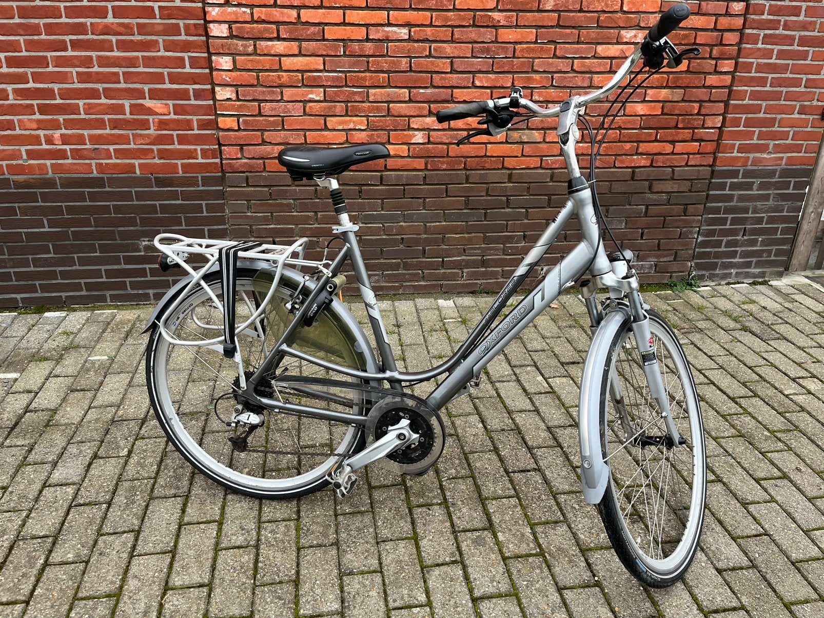 Dames fiets Oxford x-plorar, Fietsen en Brommers, 53 tot 56 cm, Velgrem, Versnellingen, Zo goed als nieuw