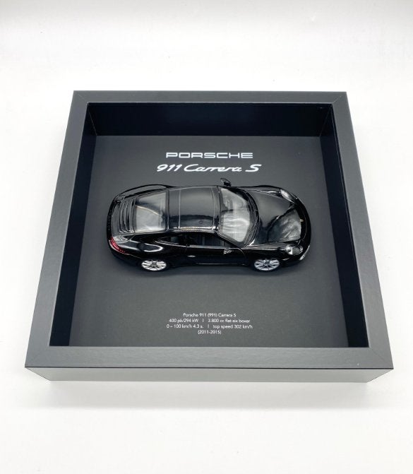 Porsche 911 Carrera S 3D Frame – 1/50 – Designstuk, Ophalen of Verzenden