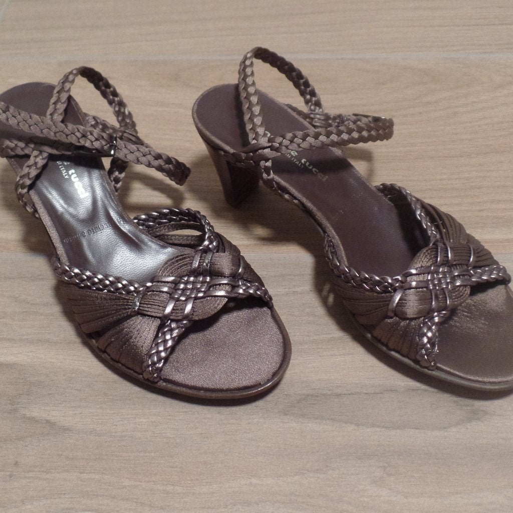Sandalen Daniele Tucci, Kleding | Dames, Bruin, Daniele Tucci, Zo goed als nieuw, Sandalen of Muiltjes
