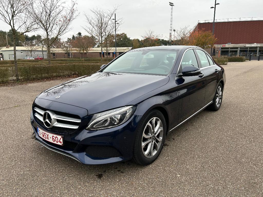 Mercedes C 180D - 128.000 km - 1e inschrijving mei 2019, Automaat, 4 deurs, 4 cilinders, Blauw