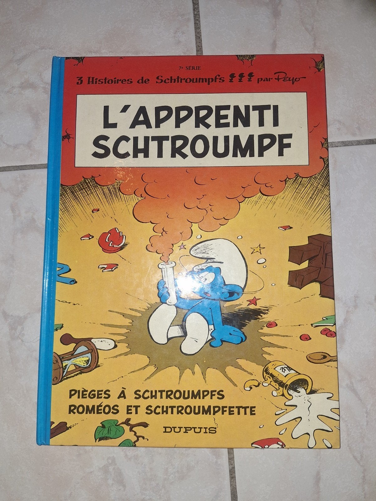 L'Apprenti Schtroumpf, Une BD, Enlèvement, Utilisé