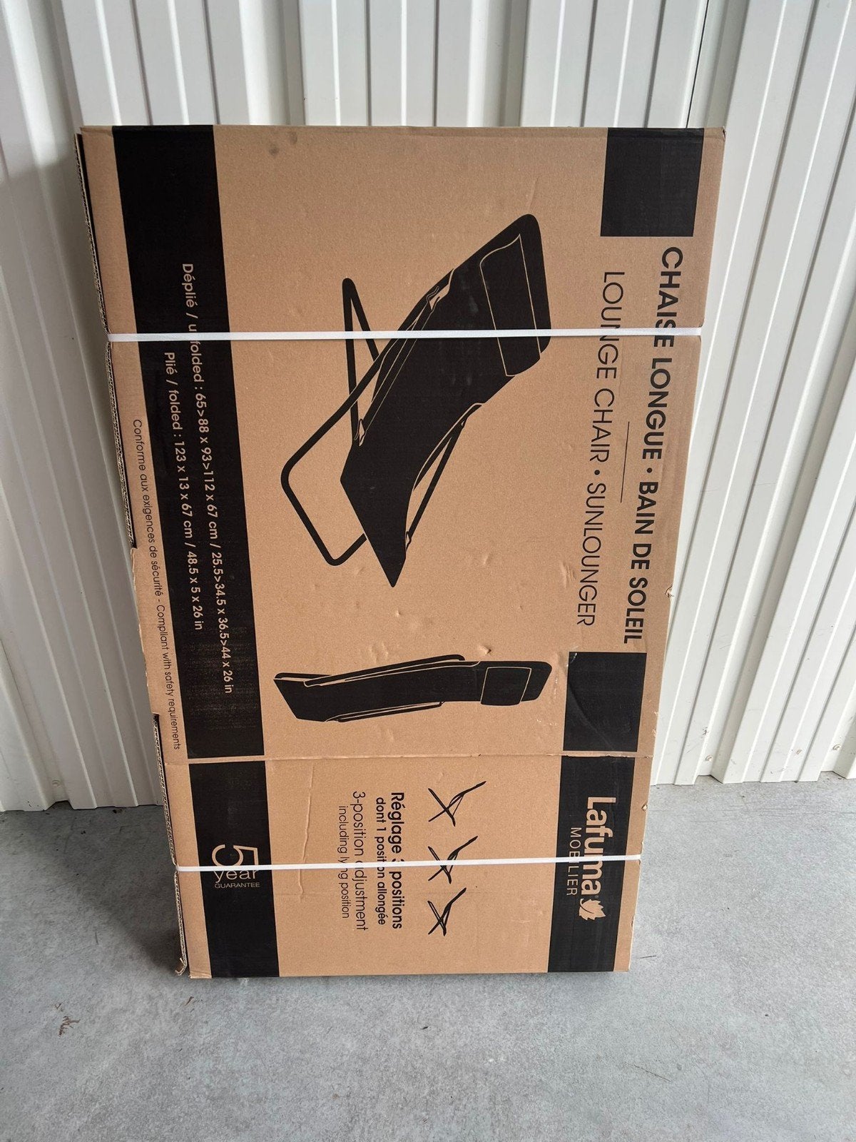 Transabed Lafuma XL AirComfort Acier – Neuf, Jardin & Terrasse, Enlèvement