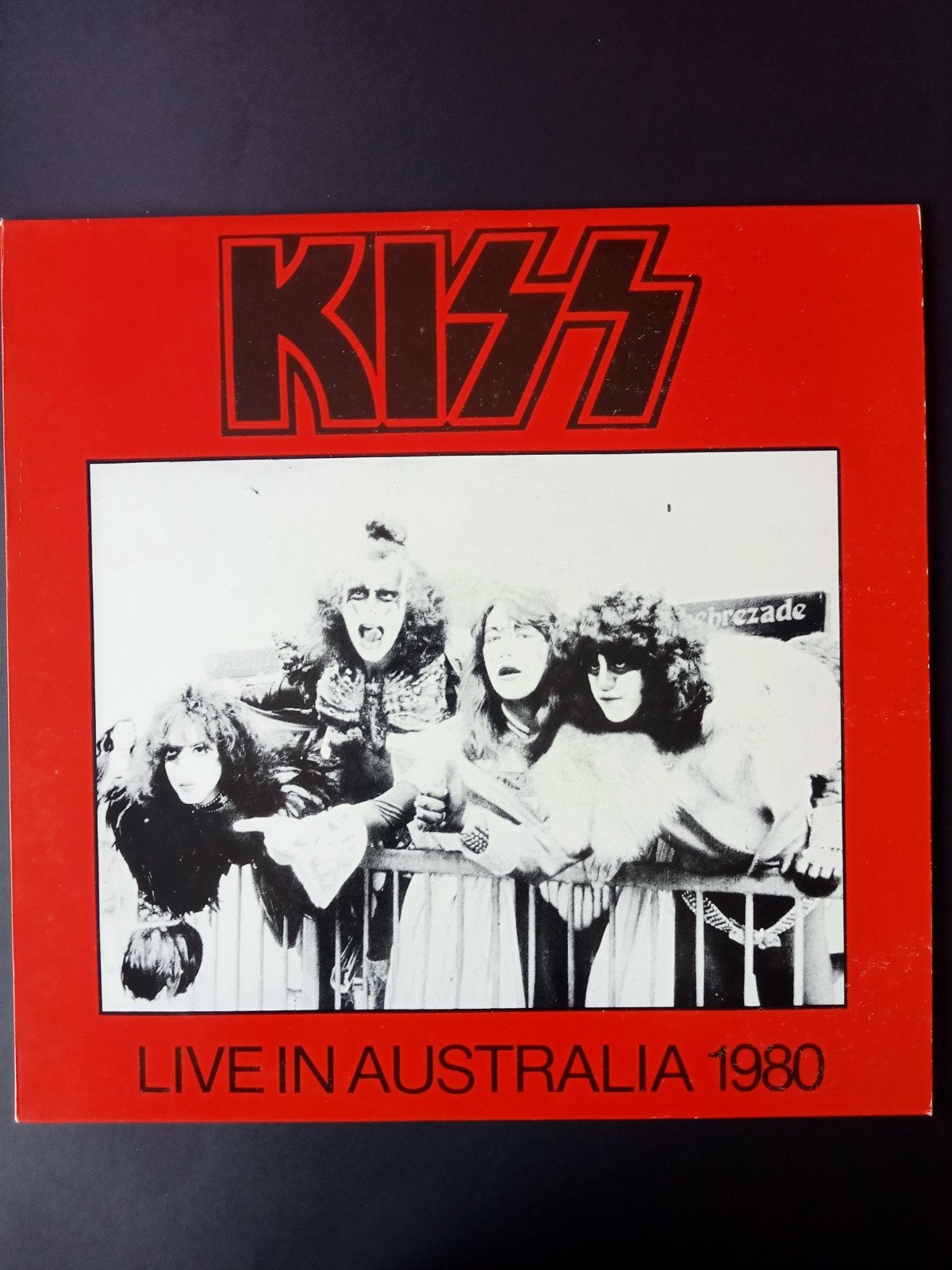 KISS live in Australia 1980 label HNC