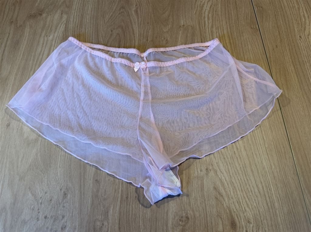 Transparante Lichtroze Slip Dames - Maat L, Kleding | Dames, Ophalen of Verzenden, Slip
