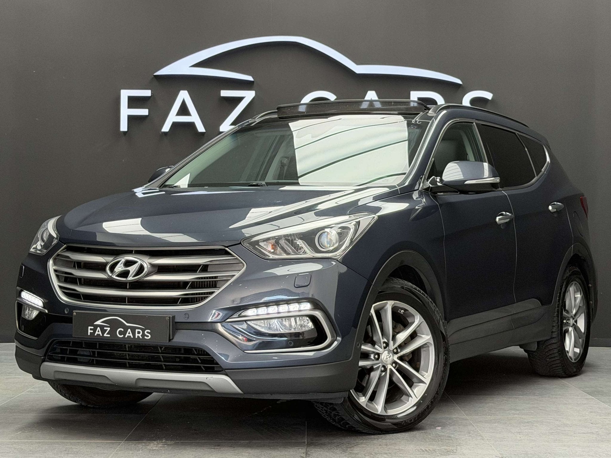 Hyundai Santa Fe 2.2 CRDi 4WD Executive * CUIR + GPS + CAMÉ, Autos, Hyundai, Cuir, 174 g/km, Euro 6, Entreprise