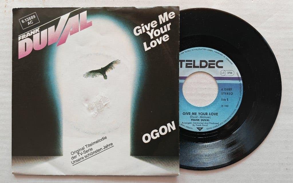 FRANK DUVAL - Give me your love (45t), Enlèvement ou Envoi, Comme neuf, 7 inch, Pop