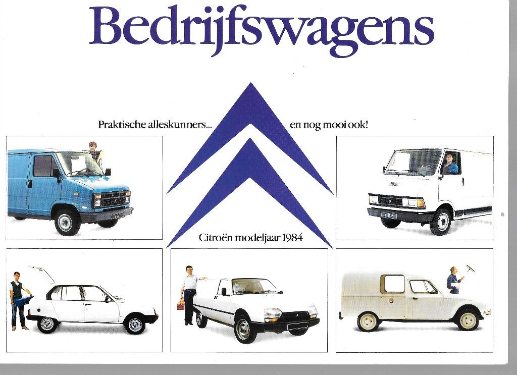 CITROËN Bedrijfswagens 1985, Livres, Autos | Brochures & Magazines, Enlèvement ou Envoi, Comme neuf, Citroën