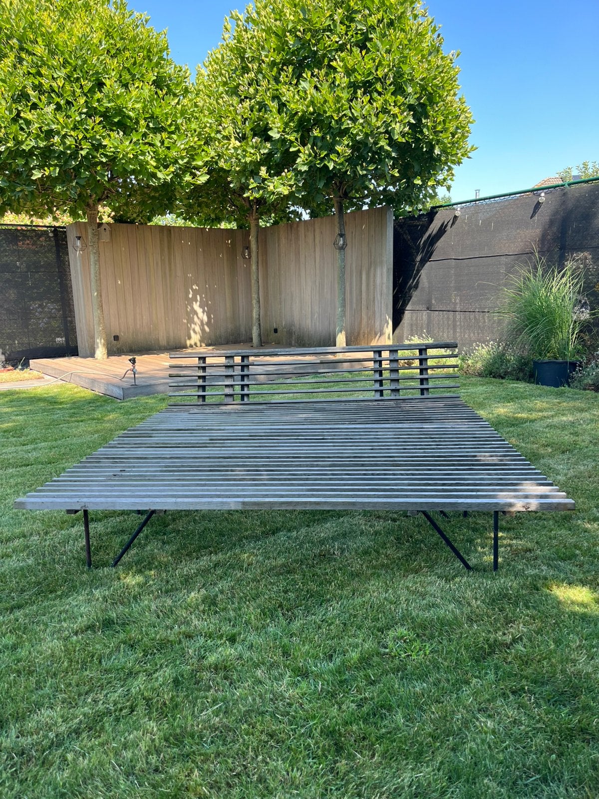 Lounge tuinbed tuinbank  relax bed tuinzetel tuinbank, Doe-het-zelf en Bouw, Plinten en Afwerking, Ophalen, Zo goed als nieuw