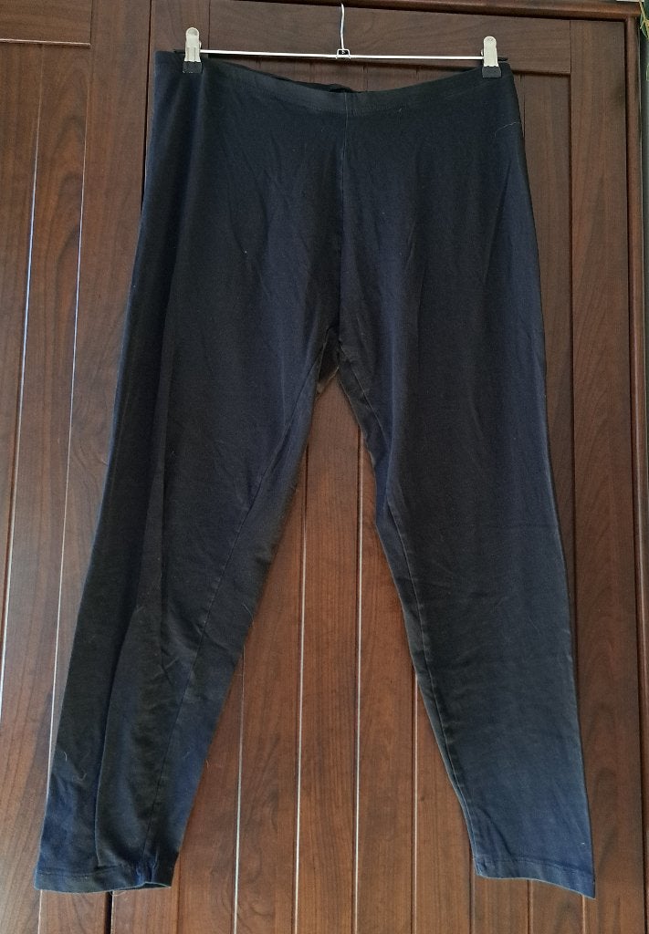 2 zwarte leggings in maat 50, Legging, Taille 48/52 (XL), Zeeman, Porté