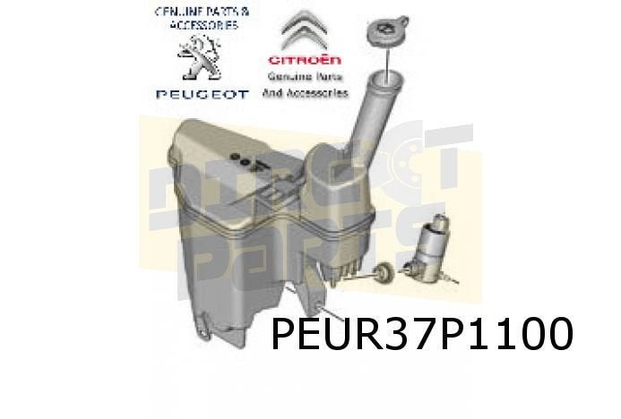 Citroën C1/ Peugeot 108 (5/14-) ruitensproeierreservoir Orig, Citroën, -, -, Nieuw