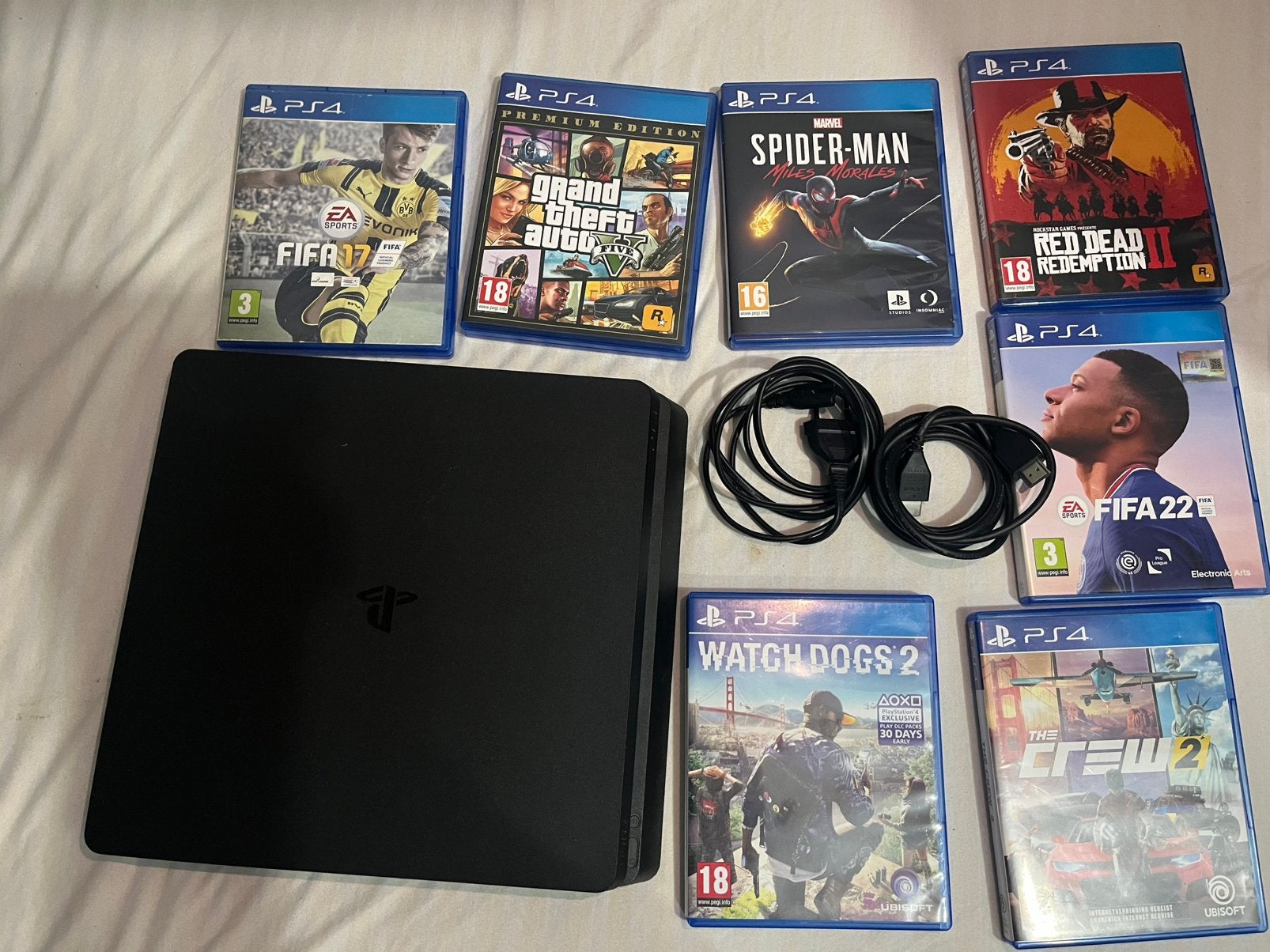 Ps4 + 7jeux, Consoles de jeu & Jeux vidéo, 500 GB, Comme neuf, Enlèvement, Avec 2 manettes