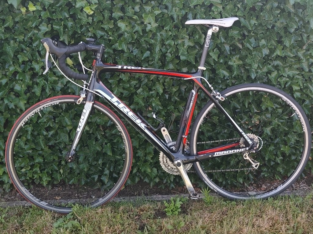 Trek Madone full Carbon koersfiets 56, Fietsen en Brommers, Fietsen | Racefietsen, Carbon, Heren, Zo goed als nieuw, 15 tot 20 versnellingen