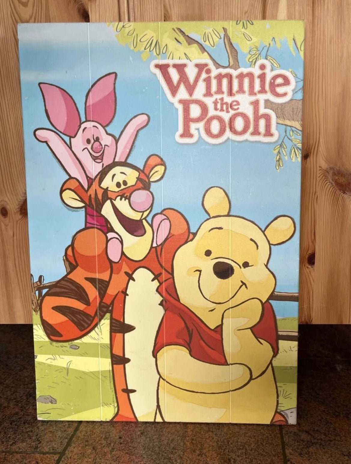 Winnie the pooh houten schilderij, Ophalen, Zo goed als nieuw
