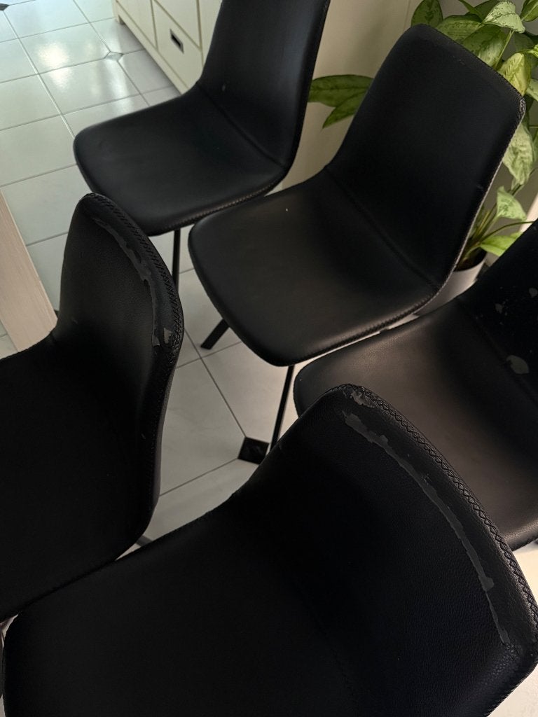 Chaises, Maison & Meubles, Chaises, Enlèvement, Cuir, Noir, Cinq, Six Chaises ou plus