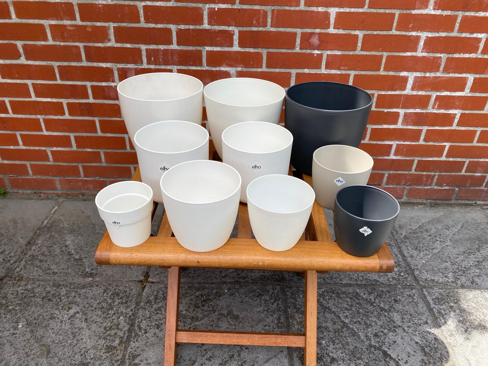 PVC Elho bloempotjes per stuk 2€, Tuin en Terras, Ophalen of Verzenden, Zo goed als nieuw