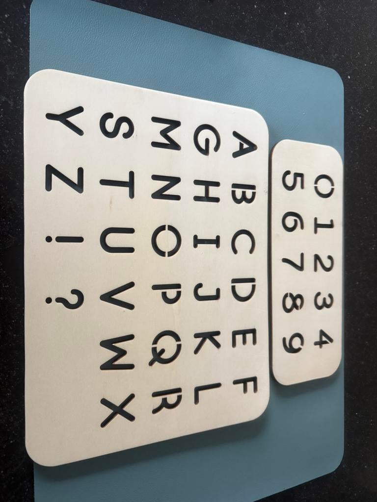 Houten sjabloon leren schrijven, Enlèvement ou Envoi, Comme neuf