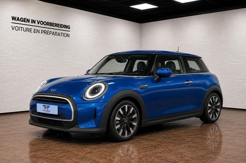 Mini One 1.5i*ISLAND-BLUE*SPORTZETELS*FACELIFT*, Auto's, Mini, Voorwielaandrijving, Gebruikt, Blauw, Leder en Stof
