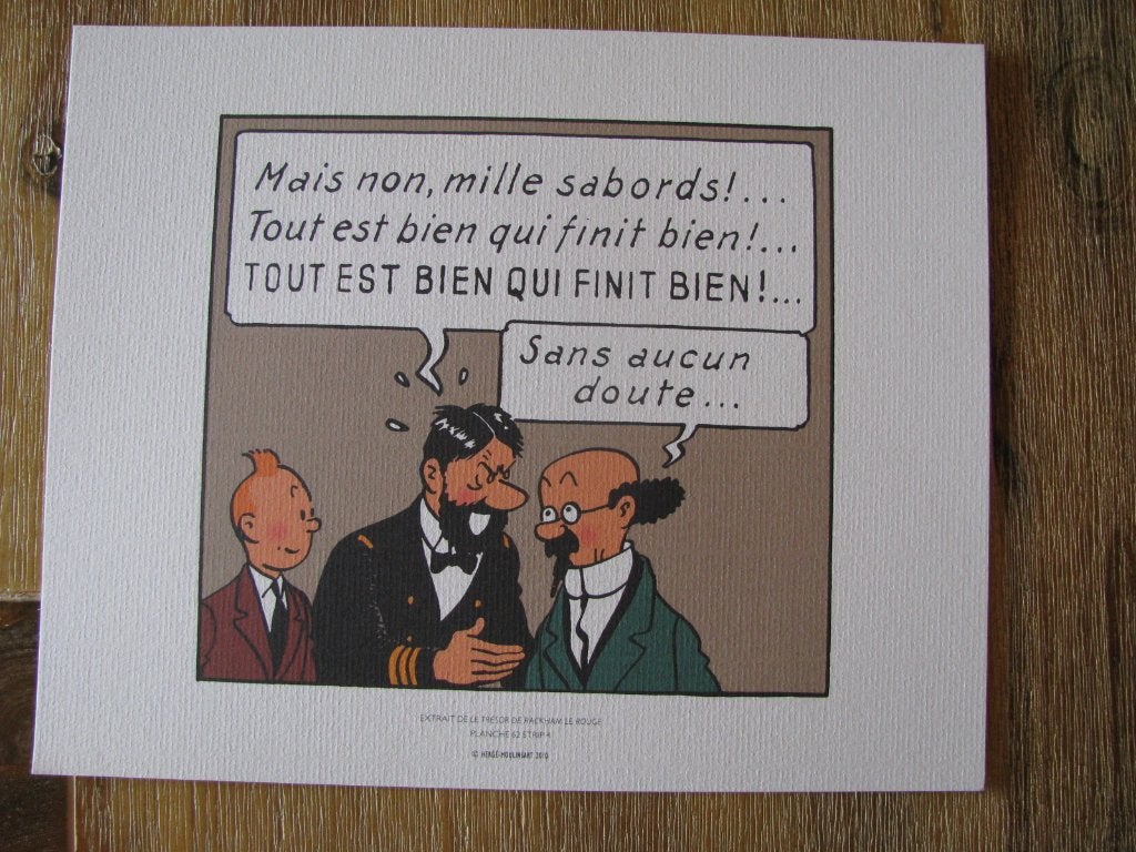 Gravure planche Tintin Moulinsart 2010., Envoi, Tintin, Neuf