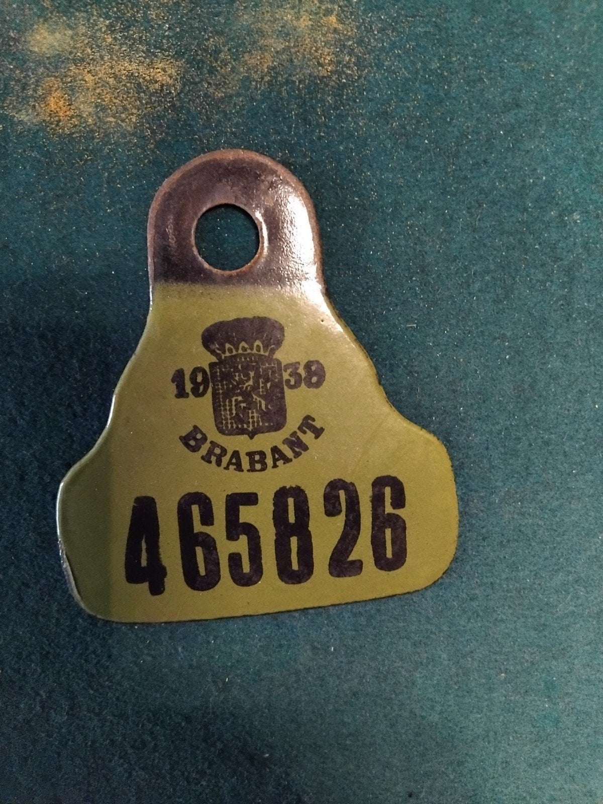plaque de vélo en émail 1939, Enlèvement ou Envoi