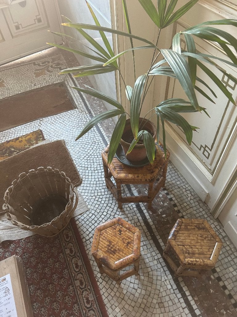 Vintage bamboe staanders, Antiek en Kunst, Ophalen
