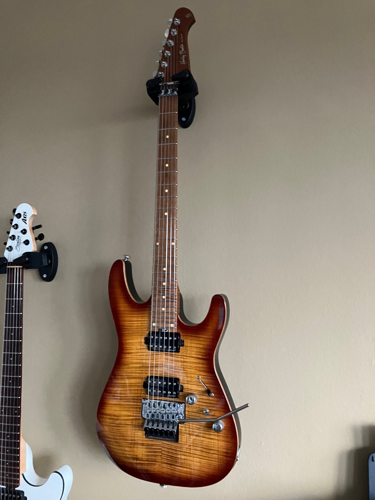 Harley Benton fusion 2 floyd rose tremelo, Muziek en Instrumenten, Snaarinstrumenten | Gitaren | Elektrisch, Ophalen of Verzenden