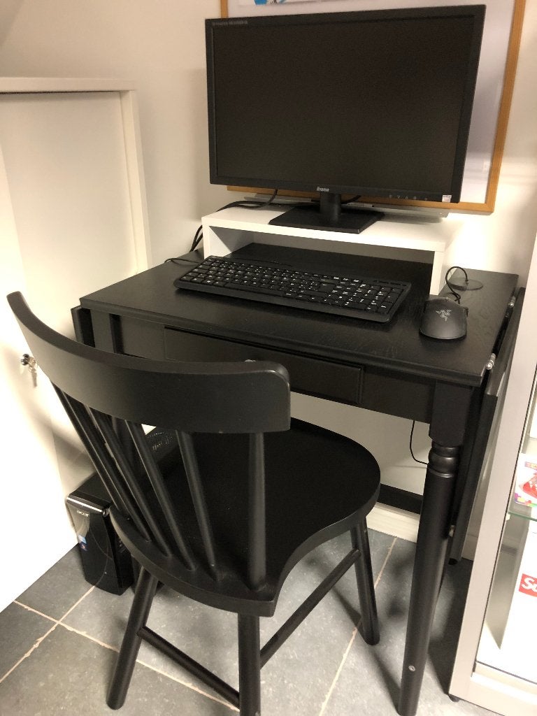 Ikea Ingatorp klaptafel+stoel+kussen, Huis en Inrichting, Ophalen