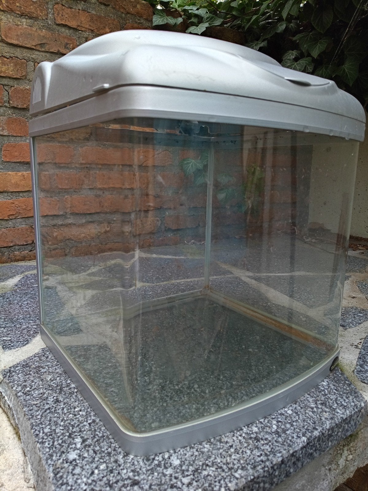 Superfish 30L panoramavoorruit + filter+decor, Ophalen, Gebruikt, Superfish, Inclusief deksel