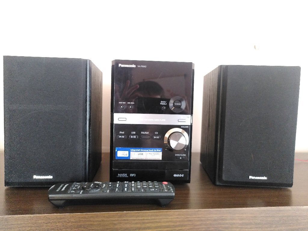 Chaine Hi-Fi Panasonic SA-PM42, TV, Hi-fi & Vidéo, Connexion MP3, Autres marques, Enlèvement, Utilisé