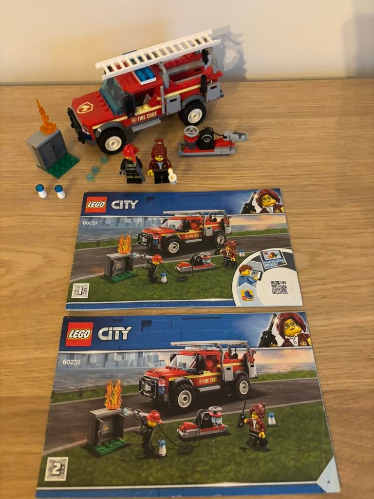 Lego city Fire Chief Response Truck 60231, City, Lego, Ophalen of Verzenden, Zo goed als nieuw
