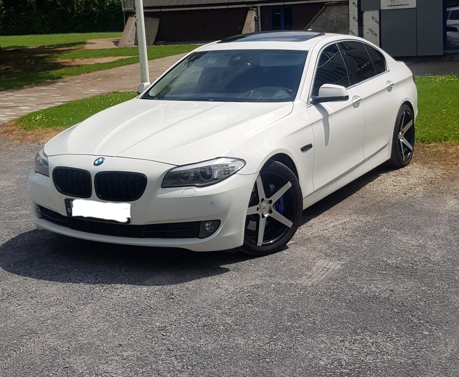 BMW 528i, automaat, full option, Auto's, Automaat, Wit, Leder, Berline