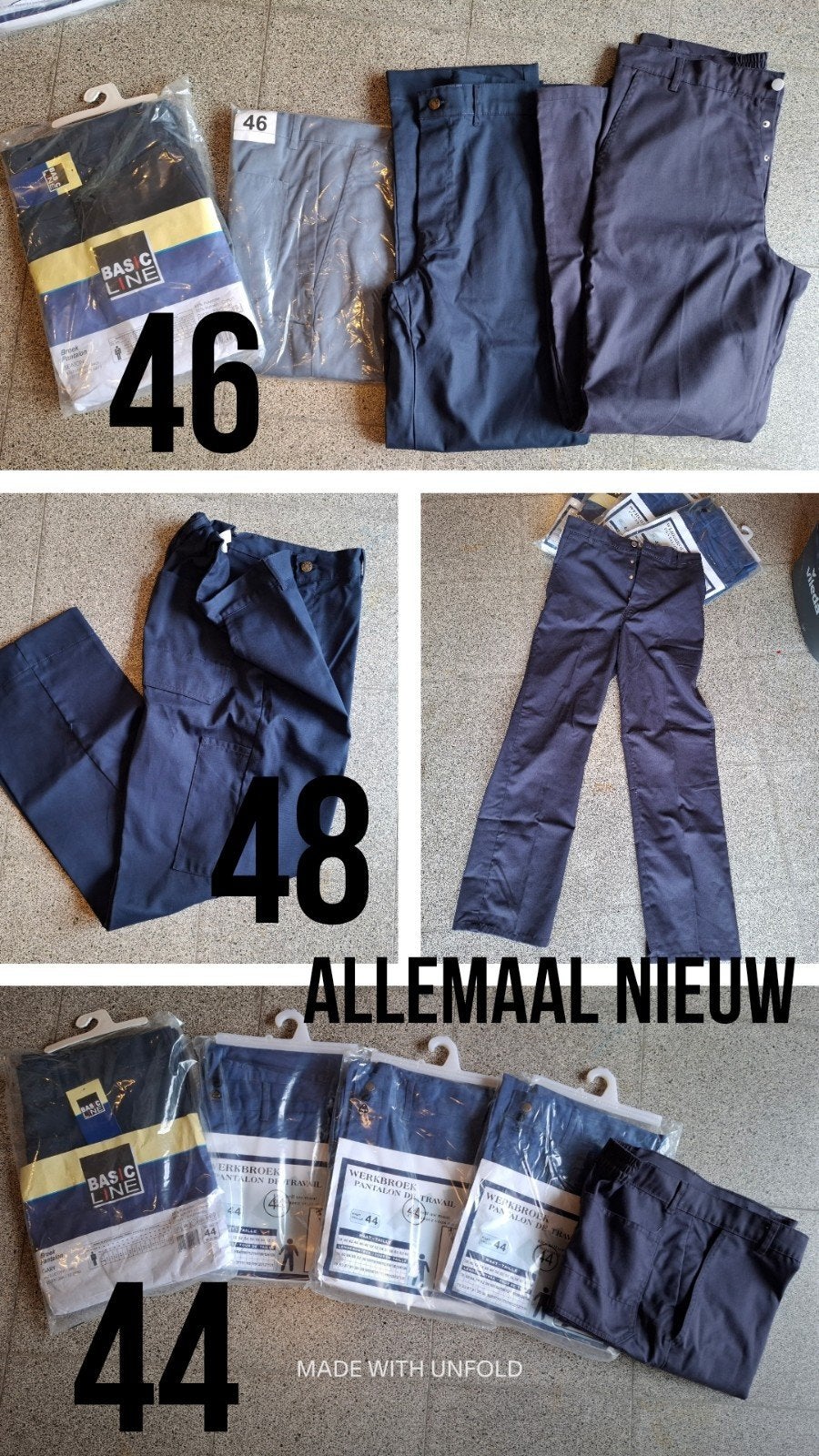 Nieuwe werkbroeken maat 44 / 46 / 48, Ophalen, Maat 46 (S) of kleiner