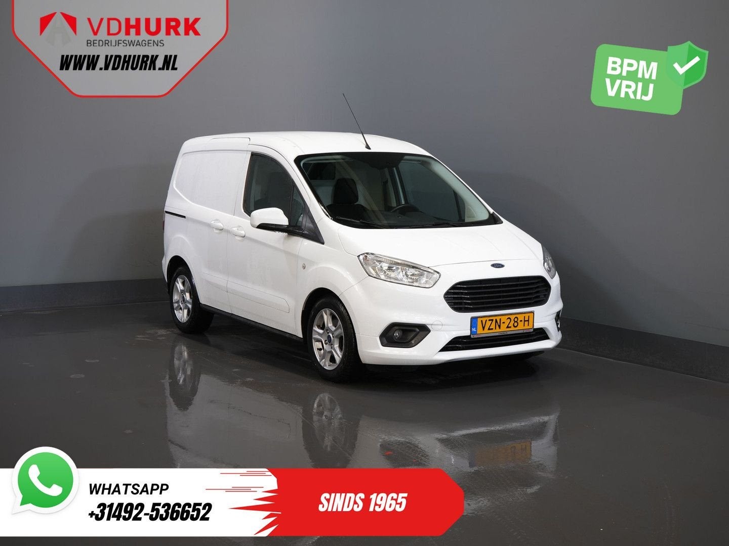 Ford Transit Courier 1.0 Limited BENZINE Carplay/ Camera/ Cl, Wit, Bedrijf, Handgeschakeld, Parkeersensor