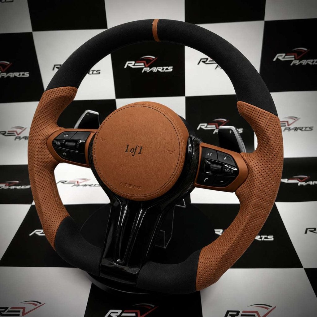 Volant alcantara en cuir cognac BMW F et E, Enlèvement ou Envoi, Neuf, BMW