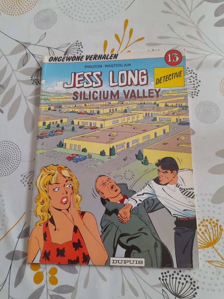 Jess Long nr 13 "Silicium valley"eerste druk 1988, Boeken, Stripverhalen, Ophalen of Verzenden, Zo goed als nieuw