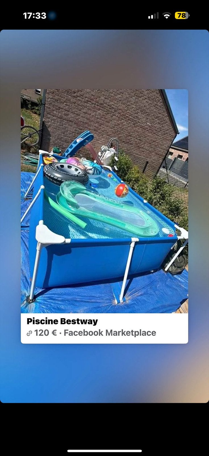 piscine bestway, Jardin & Terrasse, Enlèvement, Comme neuf