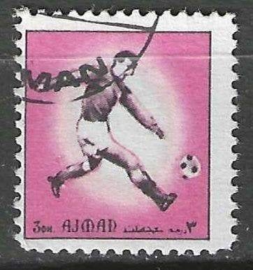 Ajman 1972 - Stampworld 1626 - Joueurs de football (ST), Envoi, Affranchi