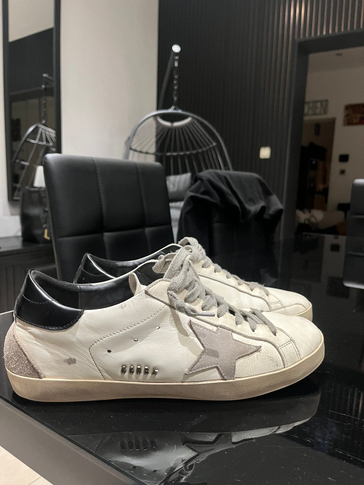 Golden goose superstar, Wit, Ophalen of Verzenden, Zo goed als nieuw, Sneakers
