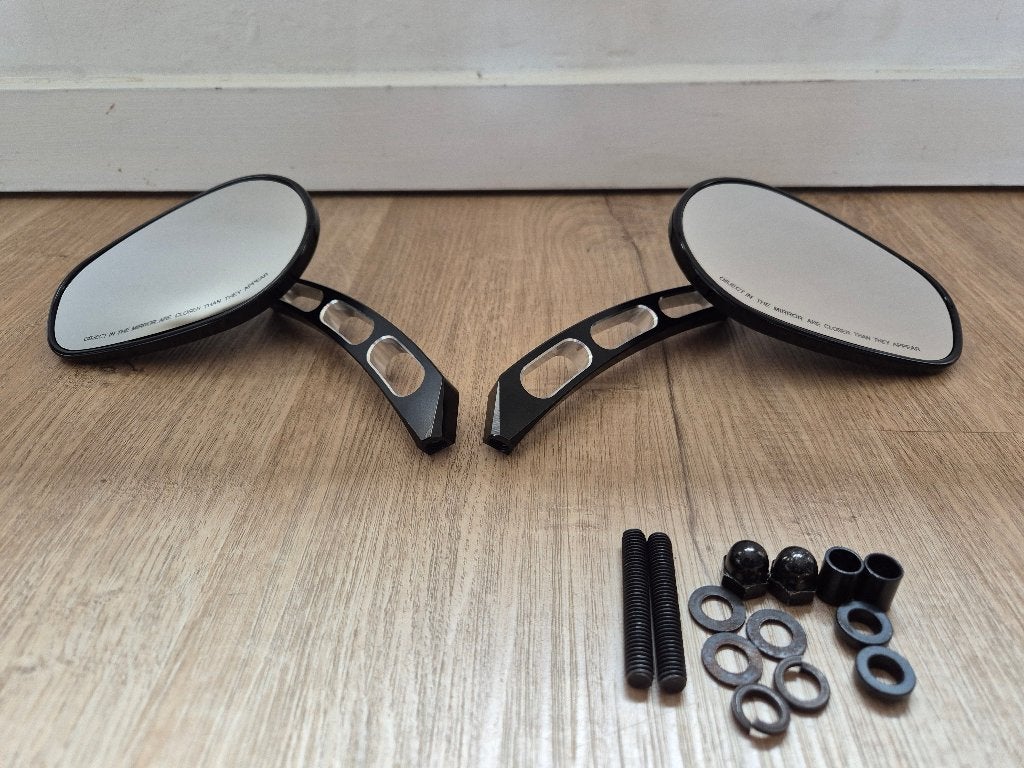 Spiegels US/Harley formaat cnc alu arm, Motoren, Ophalen of Verzenden, Nieuw