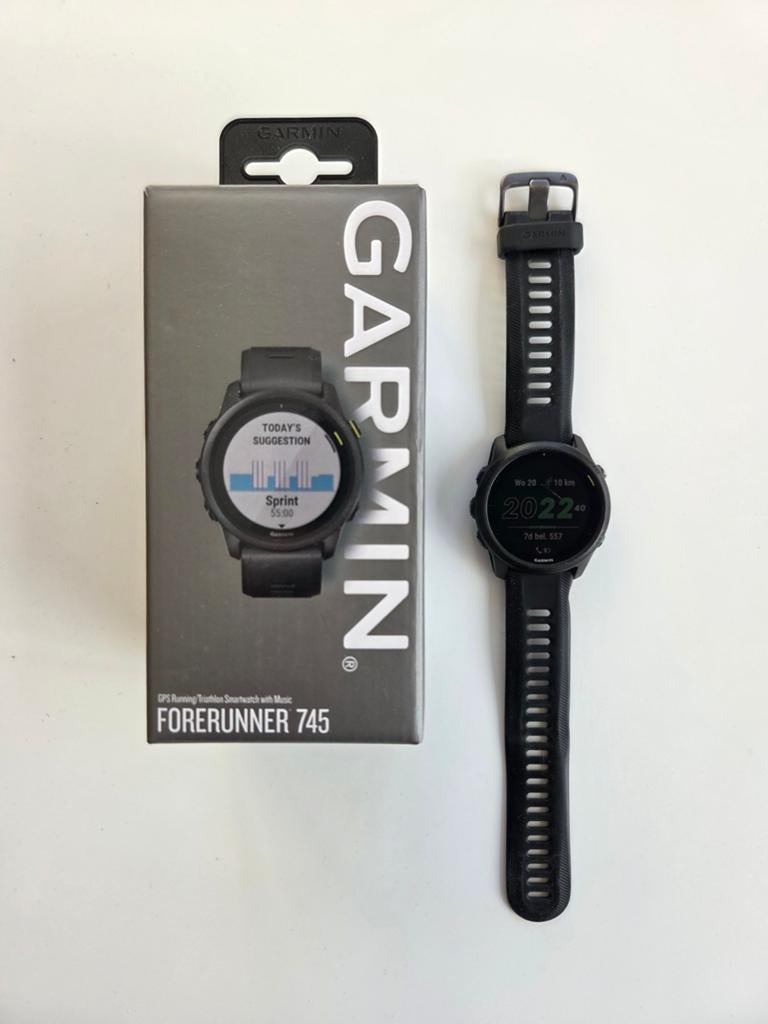 Garmin Forerunner 745 in zeer goede staat, Handtassen en Accessoires, Sporthorloges, Ophalen, Conditie
