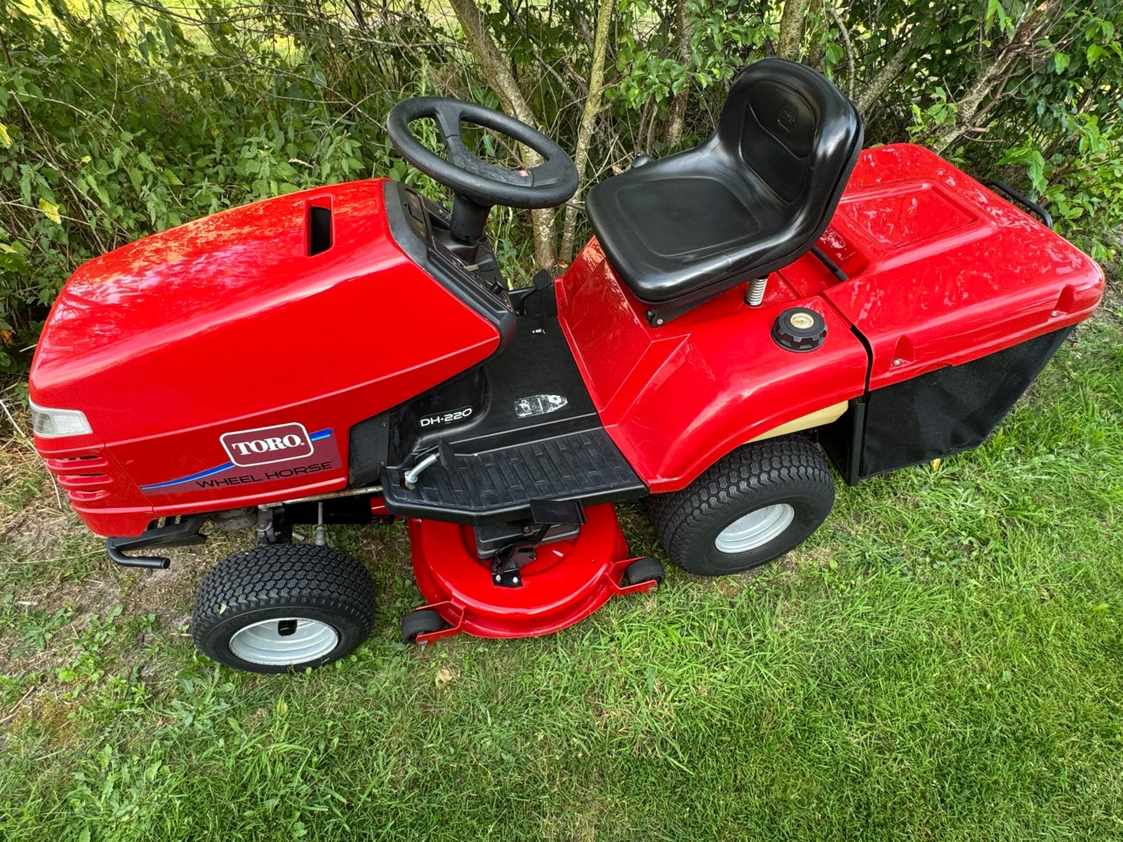 toro dh220 zitmaaier, Enlèvement, Utilisé, Fonction de mulching, 90 à 120 cm