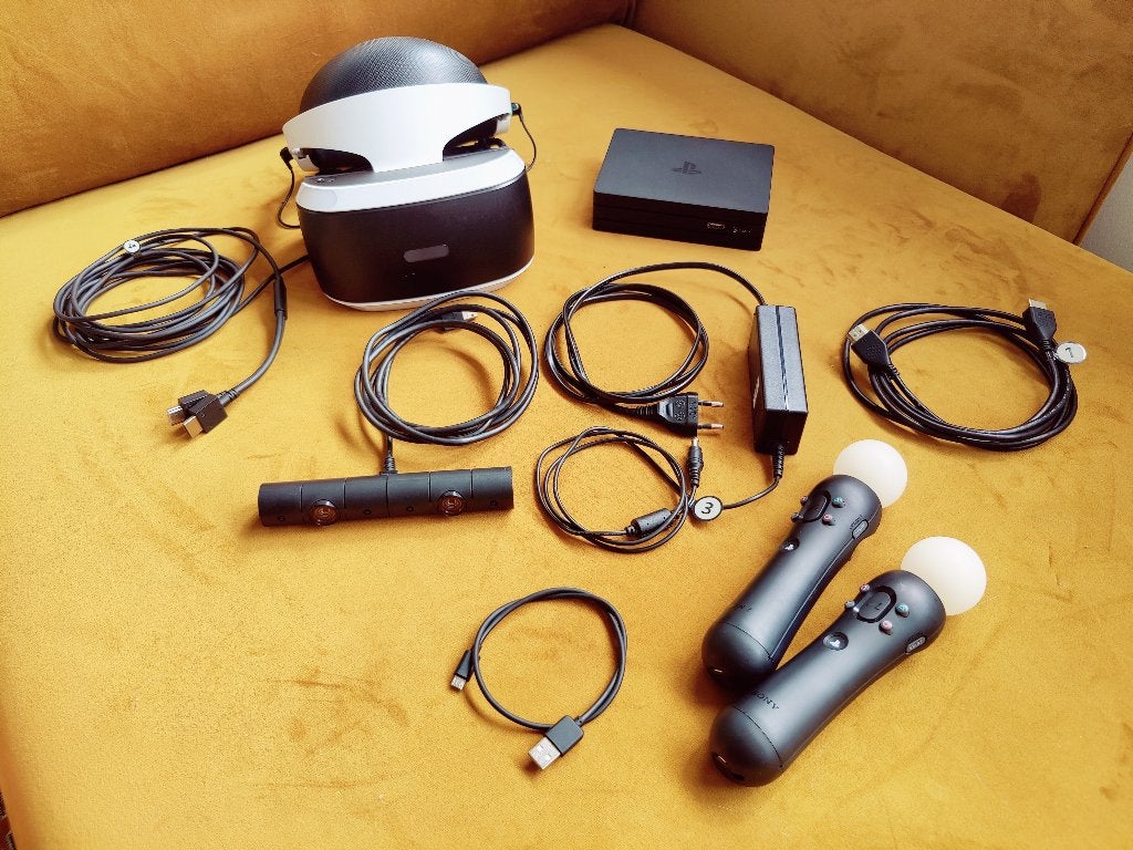 PS4 VR Headset incl 2 games, Games en Spelcomputers, Virtual Reality, Gebruikt, Sony PlayStation, Ophalen of Verzenden