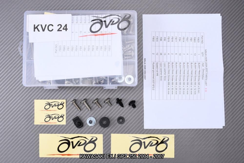 Kit visserie pour KAWASAKI GPZ 250 EX250 2004 - 2007, Enlèvement ou Envoi, Neuf