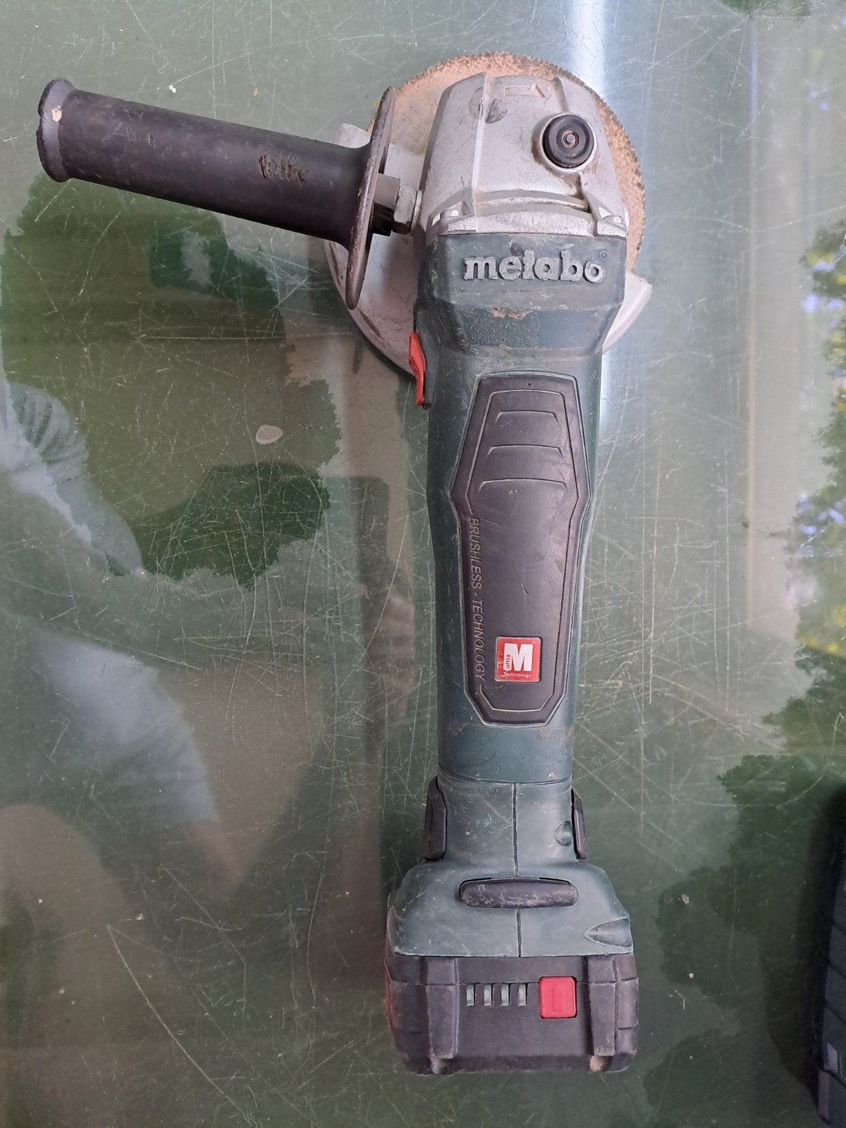 accu metabo haakse slijper 18V, Ophalen of Verzenden, Gebruikt, Haakse handslijpmachine