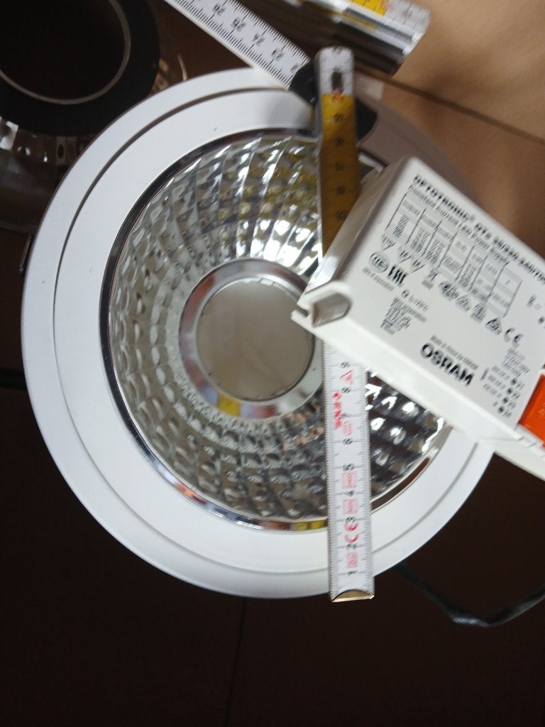 inbouw ledspot incl. driver 220v, Ophalen, Gebruikt, Minder dan 50 watt, Lamp met armatuur