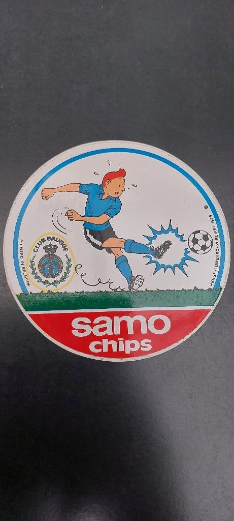 Sticker autocollant Club Brugge kuifje tintin 1979, Verzamelen, Ophalen of Verzenden, Gebruikt
